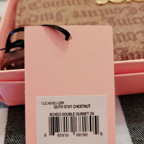 Juicy Couture | NEW Zip Wallet in Chestnut Logo Gold Detail, In Box, NWT - Picture 3 of 7